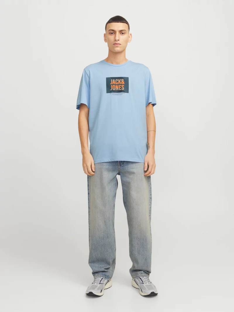 Camiseta Logo Jack&Jones Azul - Imagen 3