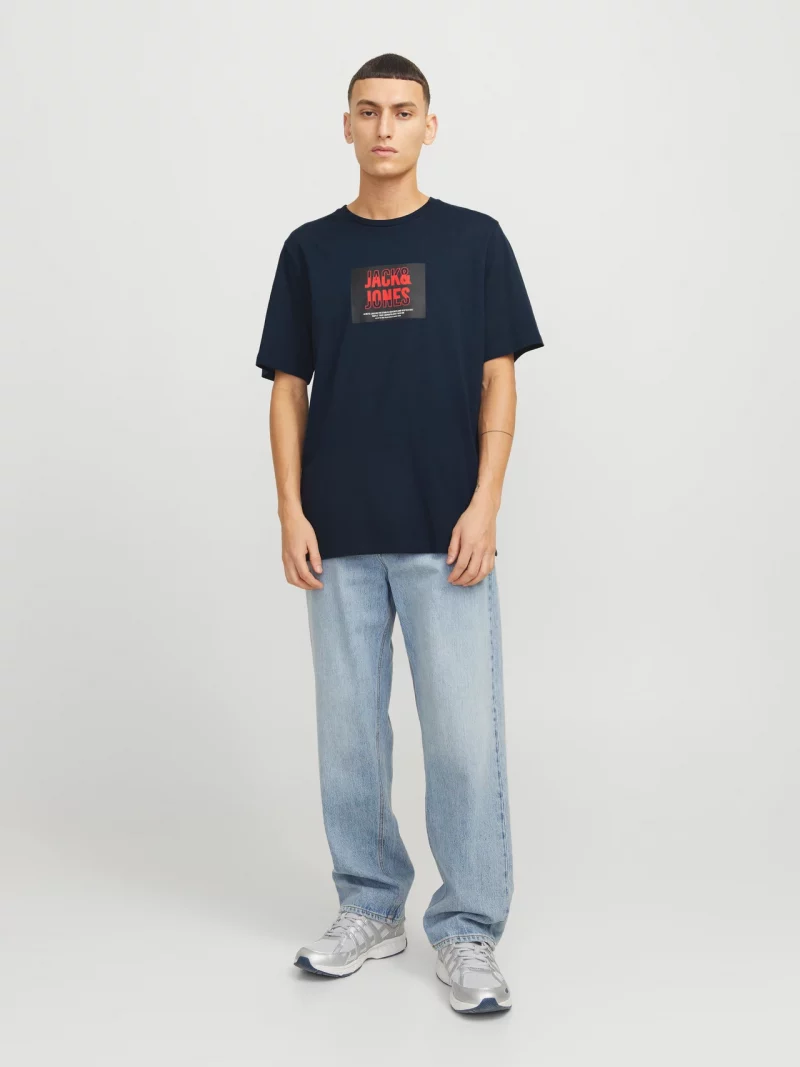 Camiseta Logo Jack&Jones Azul Marino - Imagen 3