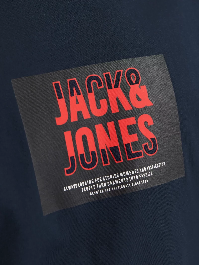 Camiseta Logo Jack&Jones Azul Marino - Imagen 4