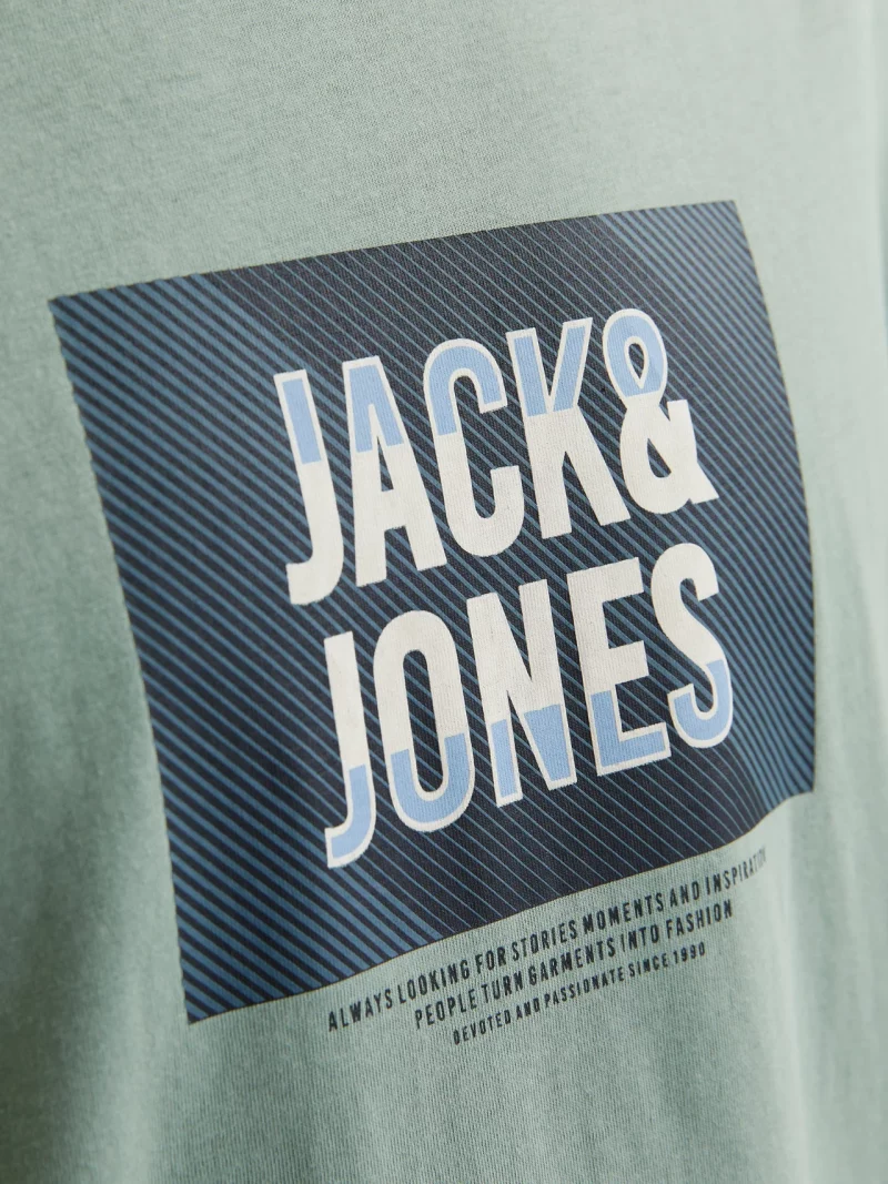 Camiseta Logo Jack&Jones Verde - Imagen 4