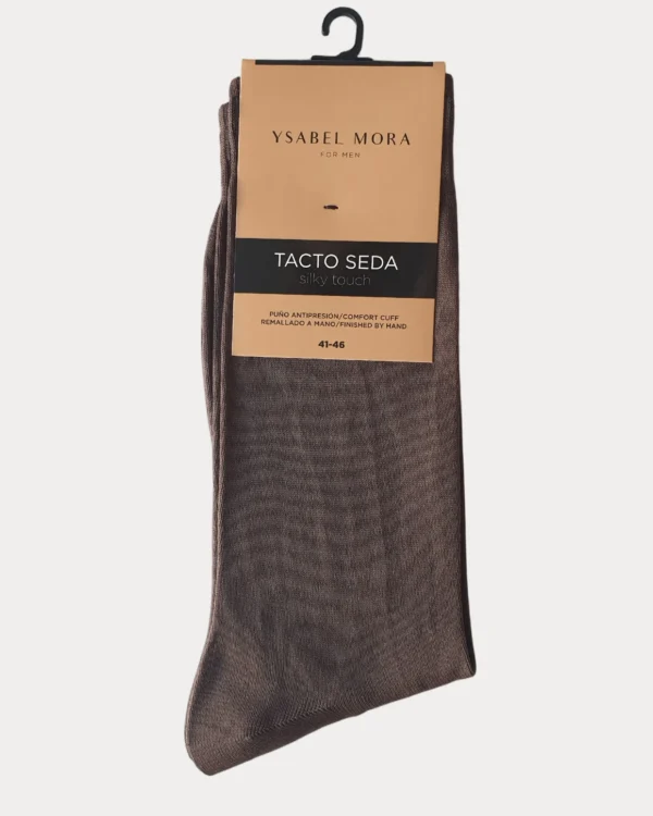 Calcetines Tacto Seda Chocolate